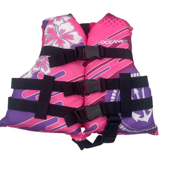 Oceans7 Other - Oceans 7 Life Vest Jacket Pink USCG Child Youth 30-50lbs